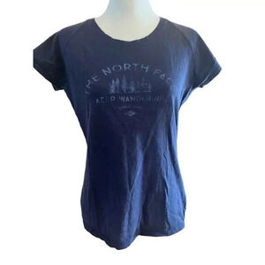 THE NORTH FACE womens tshirt keep wandering slim fit size medium